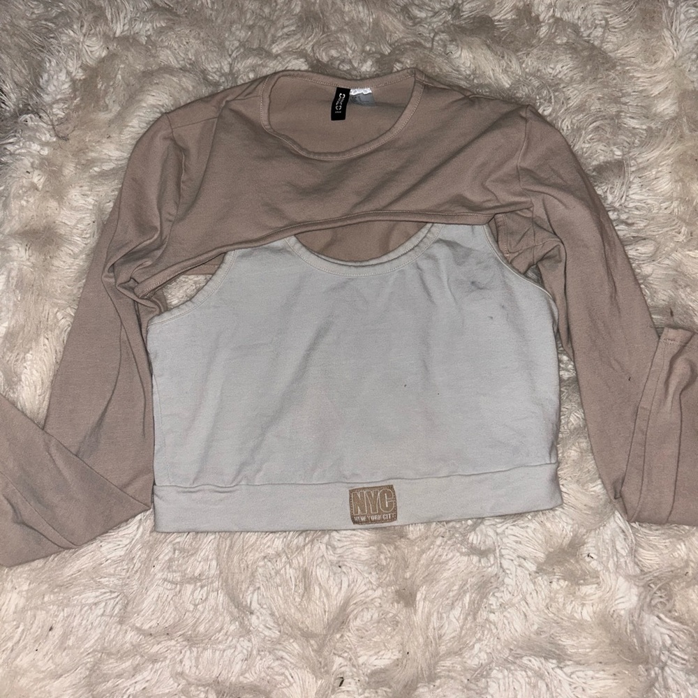 Two-apart crop top